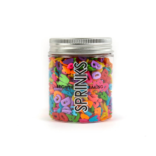 MIXED RAINBOW ALPHABET Sprinkles - 55g