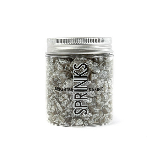 SILVER Rock Sugar Sprinkles - 75g