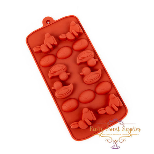 EASTER EGG, CHICK & BUNNY Silicone Chocolate Mould