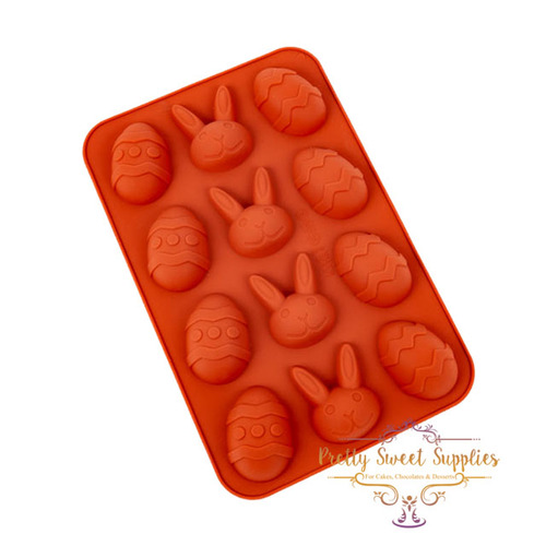 EASTER BUNNY & EGG Silicone Chocolate Mould