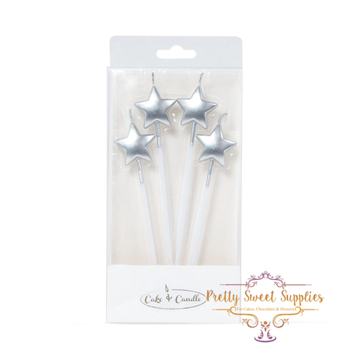 SILVER STAR Candle Picks (4 pack)