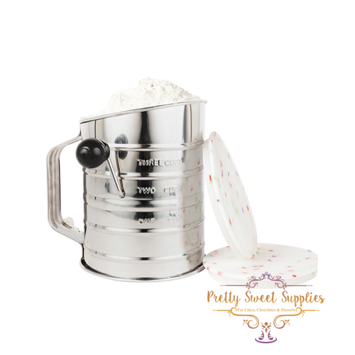 FLOUR SIFTER by Sprinks (with 2 Silicone Lids)