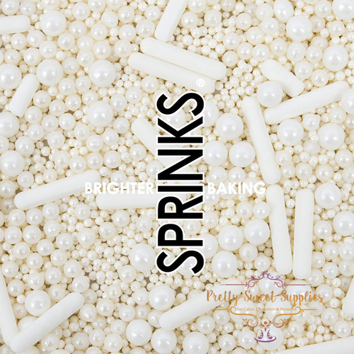 BUBBLE & BOUNCE WHITE Sprinkles - 75g