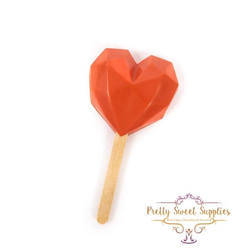 GEO HEART POP Silicone Chocolate Mould