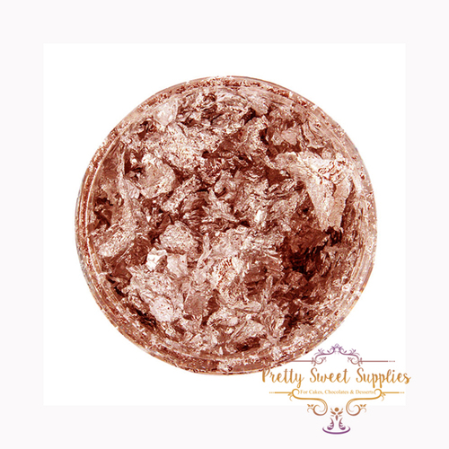 LOOSE ROSE GOLD LEAF FLAKES 2g
