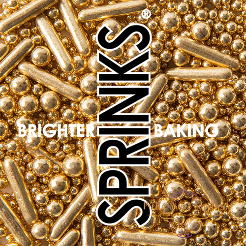SHINY GOLD BUBBLE & BOUNCE Sprinkles - 75g