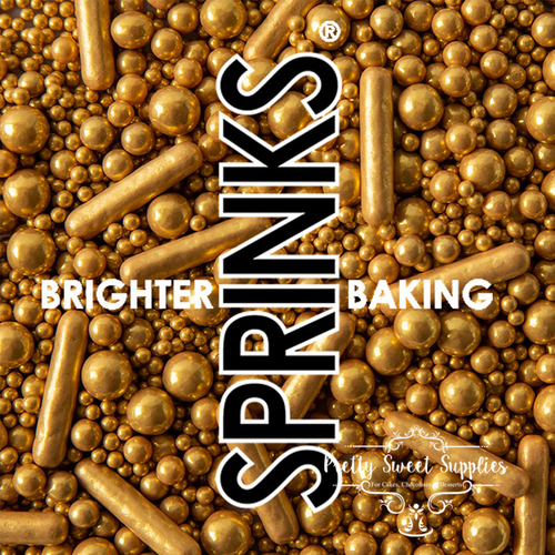 MATTE GOLD BUBBLE & BOUNCE Sprinkles - 75g