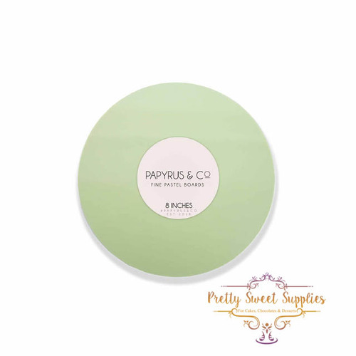 Pastel Green MDF Cake Board Round 8"