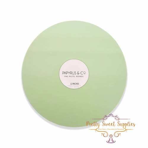 Pastel Green MDF Cake Board Round 12"