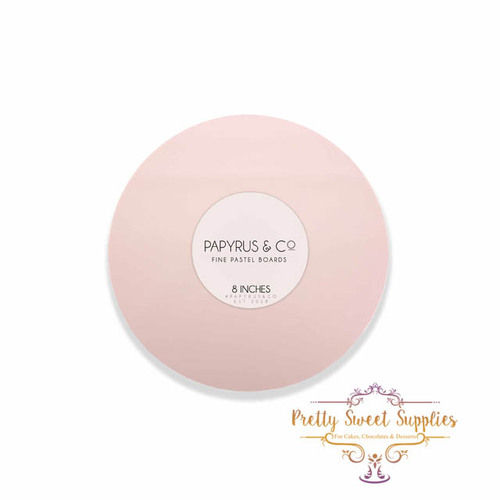 Pastel Pink MDF Cake Board Round 8"