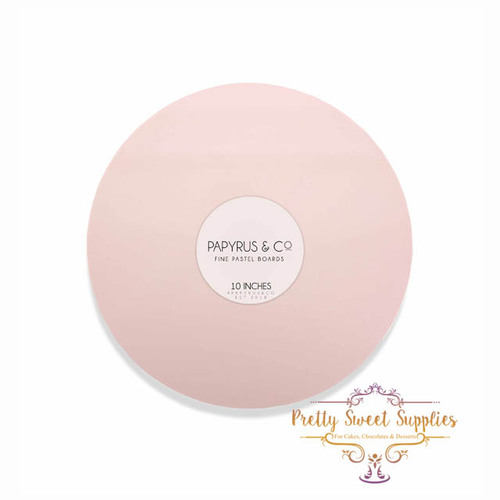 Pastel Pink MDF Cake Board Round 10"