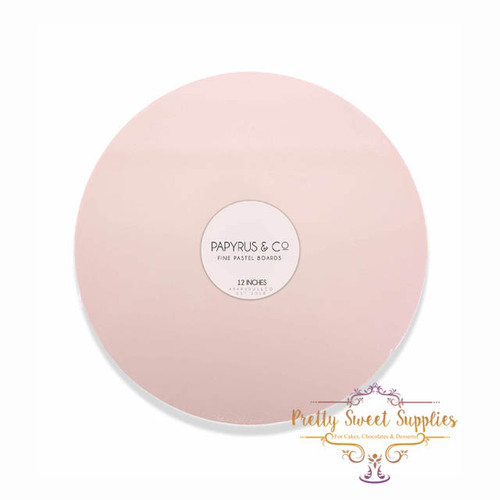 Pastel Pink MDF Cake Board Round 12"