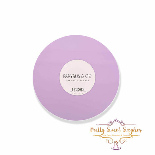 Pastel Lilac MDF Cake Board Round 8"