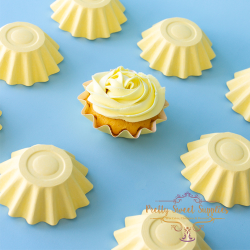 PASTEL YELLOW BLOOM Baking Cups (24 Pack)
