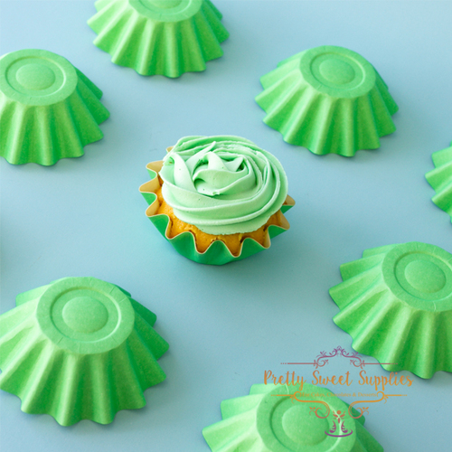 PASTEL GREEN BLOOM Baking Cups (24 Pack)
