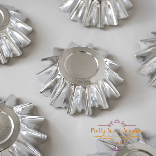 SILVER BLOOM Baking Cups (24 Pack)