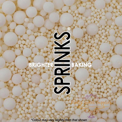 WHITE BUBBLE BUBBLE Sprinkles - 500g