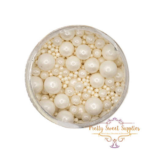 PEARL WHITE BUBBLE BUBBLE Sprinkles - 75g
