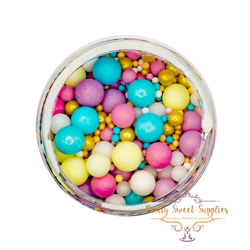 PASTEL & GOLD BUBBLE BUBBLE Sprinkles - 75g