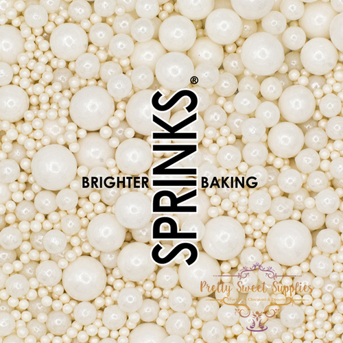 PEARL WHITE BUBBLE BUBBLE Sprinkles - 500g