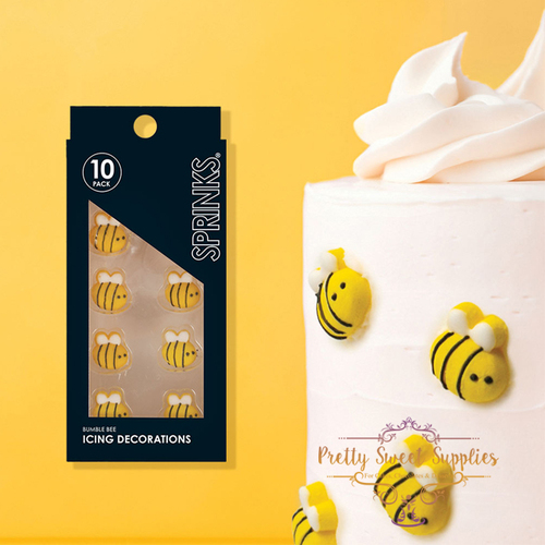 BUMBLE BEE Icing Decorations (10 pieces)