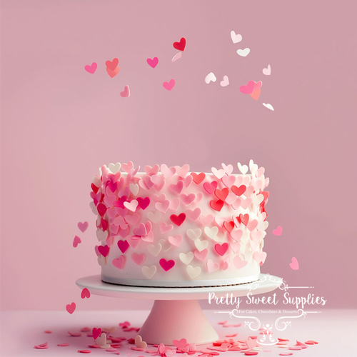 SMALL HEARTS VALENTINE Wafer Sprinkles - 9g