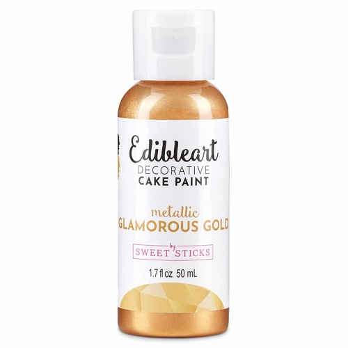 METALLIC GLAMOROUS GOLD - Edible Art Decorative Paint 50ml