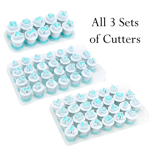 ALPHABET and NUMBER Plunger Cutter Set